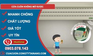 sửa cửa cuốn không mở được