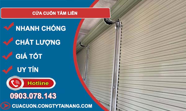 dòng cửa cuốn tấm liền