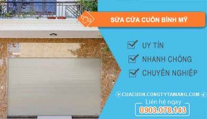 dịch vụ sửa cửa cuốn bình mỹ