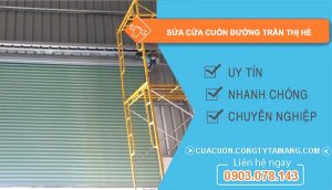 dịch vụ sửa cửa cuốn đường trần thị hè