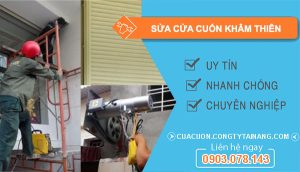 dịch vụ sửa cửa cuốn khâm thiên