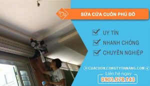 dịch vụ sửa cửa cuốn phú đô