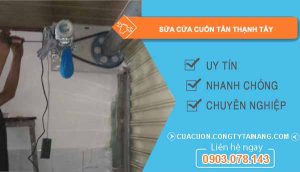 dịch vụ sửa cửa cuốn tân thạnh tây