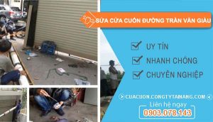 dịch vụ sửa cửa cuốn đường trần văn giàu