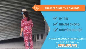 thợ sửa cửa cuốn thủ dầu một
