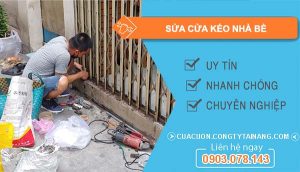 dịch vụ sửa cửa kéo nhà bè