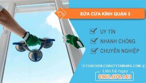 dịch vụ sửa cửa kính quận 3
