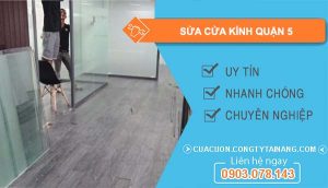 sửa cửa kính quận 5