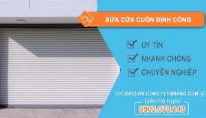 dịch vụ sửa cửa cuốn định công