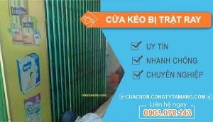 khắc phục cửa kéo bị trật ray