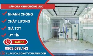 thợ lắp cửa kính cường lực