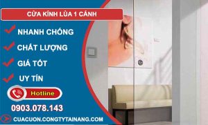 thợ lắp cửa kính lùa 1 cánh