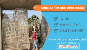 Sửa cổng nhôm đúc Bình Chánh
