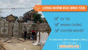 cổng nhôm đúc Bình Tân