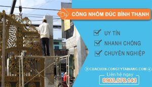 cổng nhôm đúc Bình Thạnh