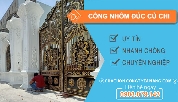 cổng nhôm đúc Củ Chi