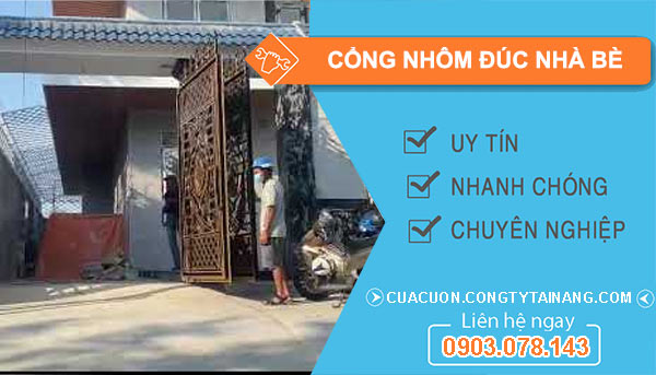 cổng nhôm đúc Nhà Bè