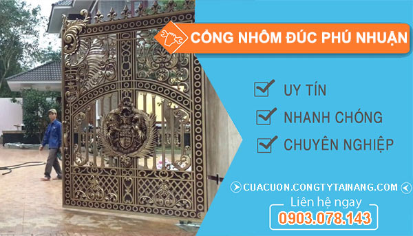 cổng nhôm đúc Phú Nhuận