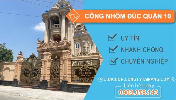 cổng nhôm đúc Quận 10