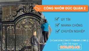 cổng nhôm đúc Quận 2