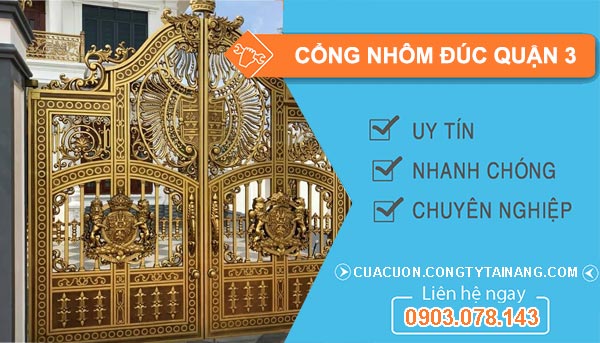cổng nhôm đúc Quận 3