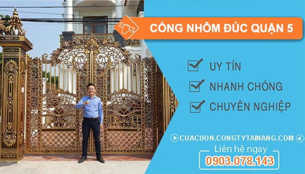 cổng nhôm đúc Quận 5