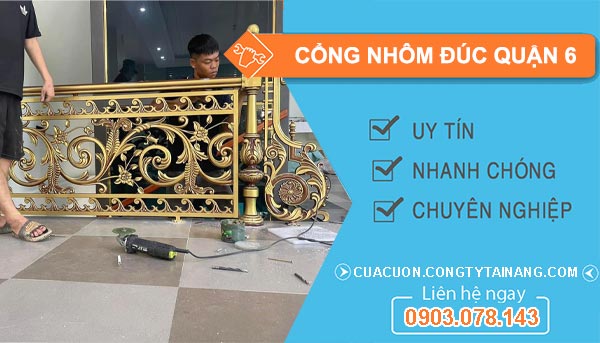 cổng nhôm đúc Quận 6