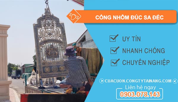Cổng Nhôm Đúc Sa Đéc
