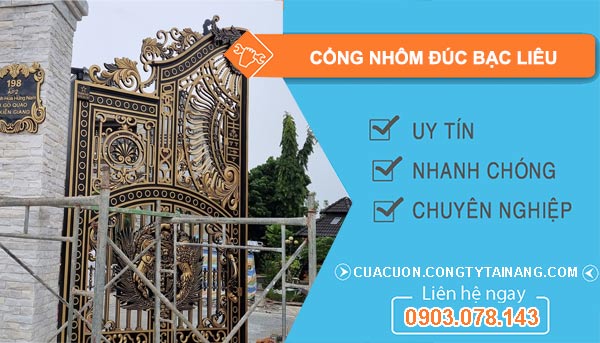 Cổng Nhôm Đúc tại Bạc Liêu