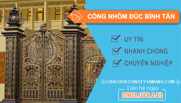 cổng nhôm đúc Tại Bình Tân
