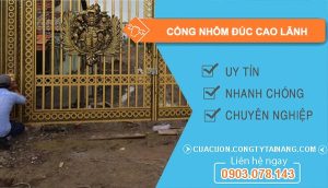 Cổng Nhôm Đúc tại Cao Lãnh