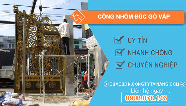 cổng nhôm đúc tại Gò Vấp