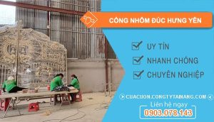 Cổng Nhôm Đúc tại Hưng Yên