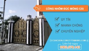 Cổng Nhôm Đúc tại Móng Cái