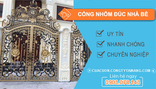 cổng nhôm đúc tại Nhà Bè