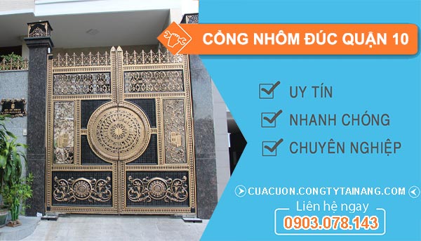 cổng nhôm đúc Tại Quận 10