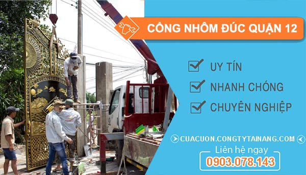 cổng nhôm đúc tại Quận 12