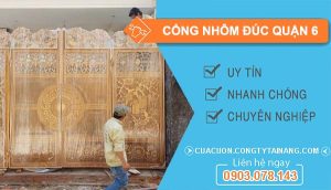 cổng nhôm đúc tại Quận 6