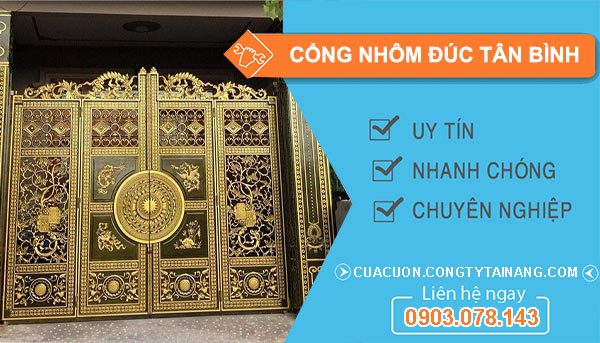 cổng nhôm đúc tại Tân Bình