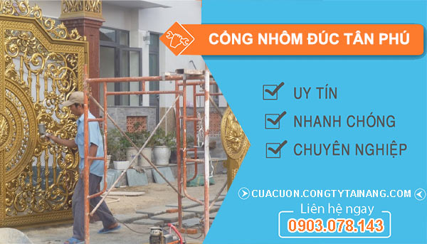 cổng nhôm đúc Tại Tân Phú