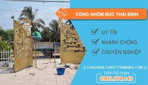 Cổng Nhôm Đúc Tại Thái Bình