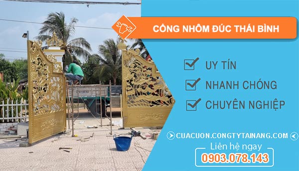 Cổng Nhôm Đúc Tại Thái Bình