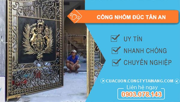 Cổng Nhôm Đúc Tân An
