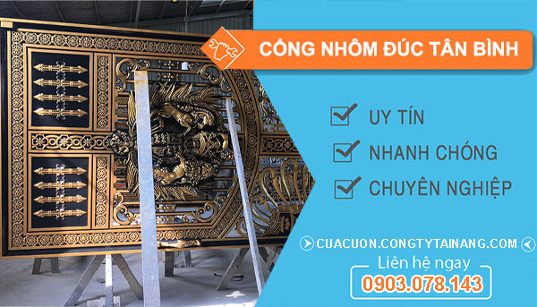 cổng nhôm đúc Tân Bình