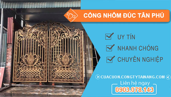 Sửa cổng nhôm đúc Tân Phú