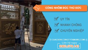 cổng nhôm đúc Thủ Đức