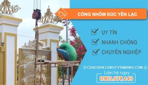 Cổng Nhôm Đúc Yên Lạc