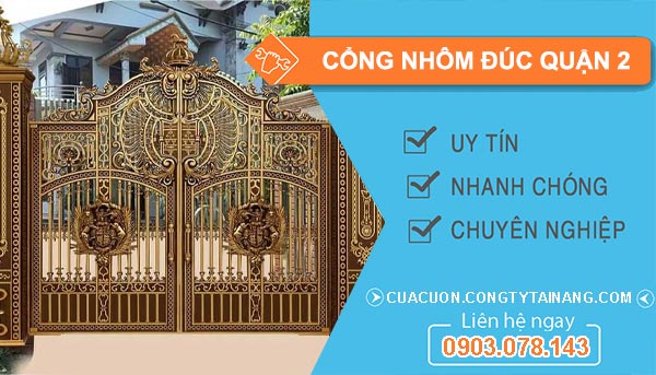 Thợ cổng nhôm đúc Quận 2