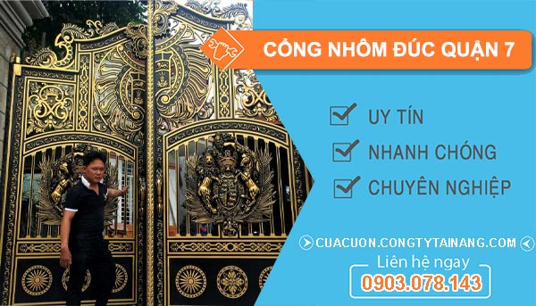 thi công Cổng Nhôm đức quận 7