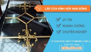 thợ lắp cửa kính hộp nan đồng